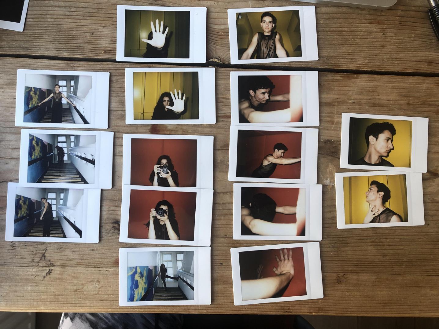 Polaroid pictures by Basak & Yusuf, 'OUTSIDEINSIDEOUT', MINDSCAPES Festival. Photo: DEGASTEN x Sick!festival