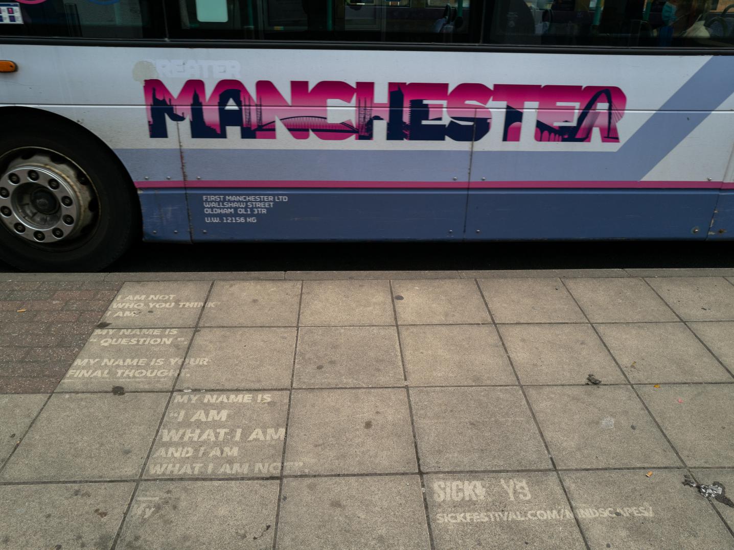 bus, street, manchester