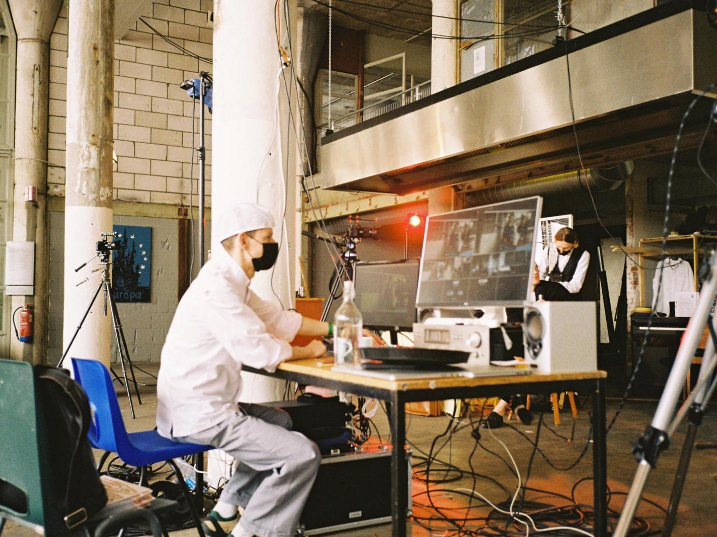 Mike Megens handling the live stream during ALL INN.