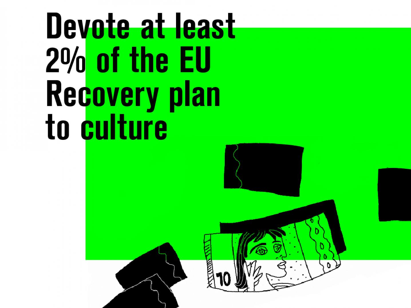Campaign visual #CulturalDealEU, Illustrations by Menah – www.menah.nl