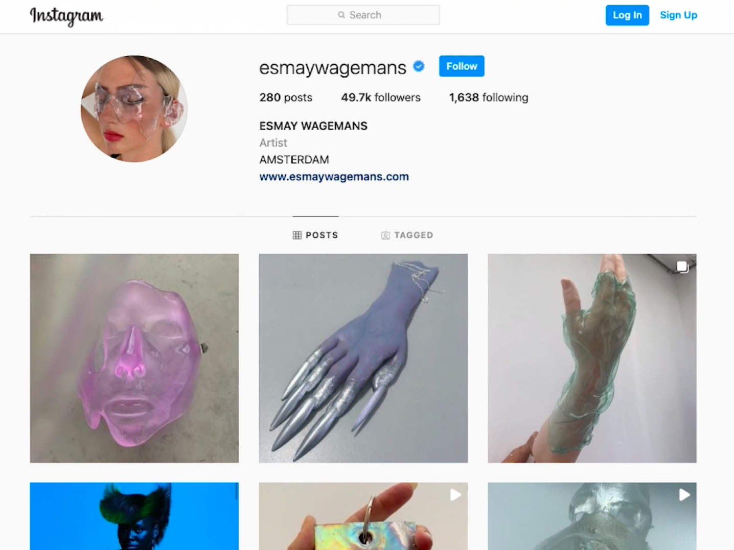Esmay Wagemans' work on her Instagram page.