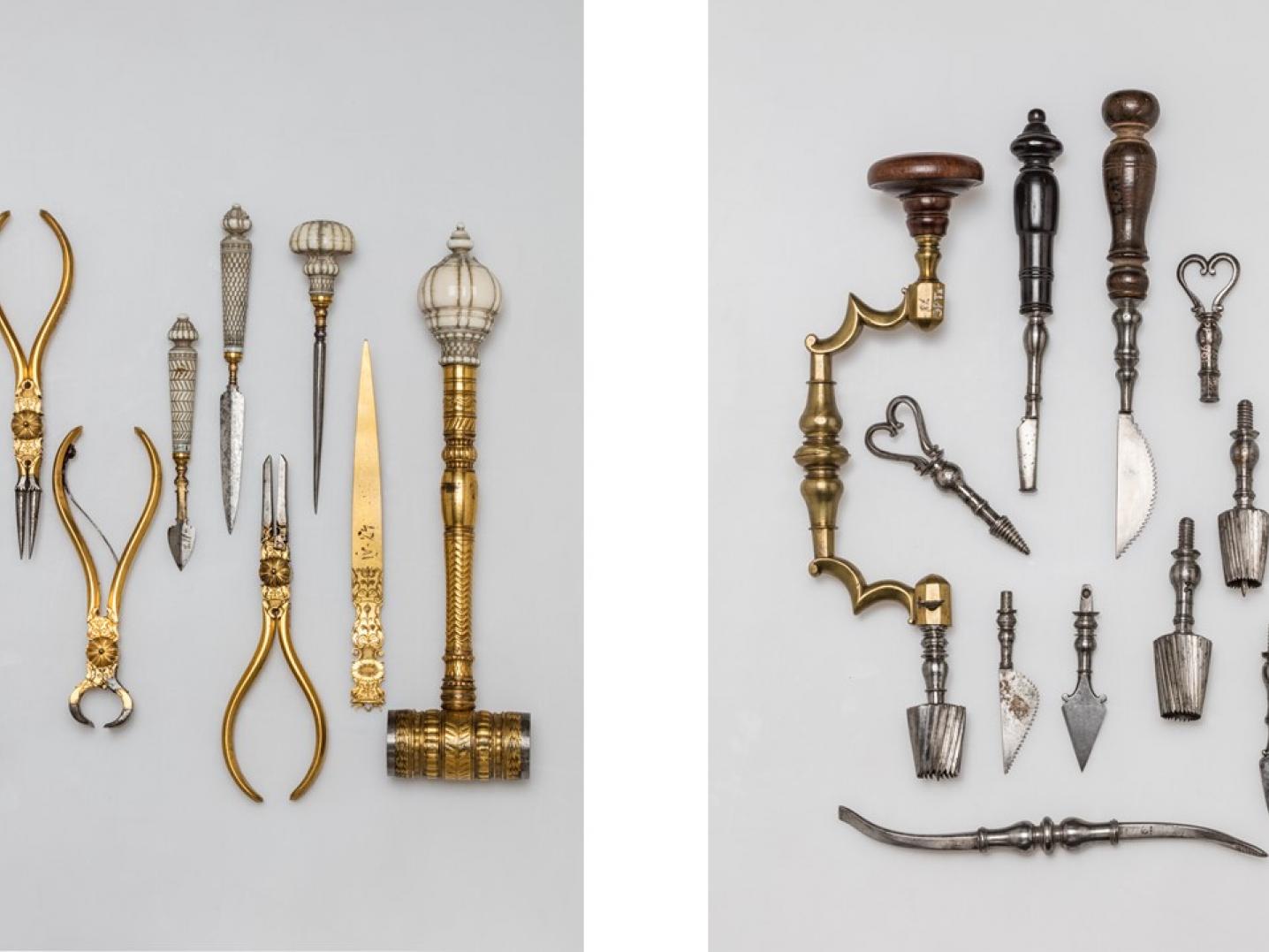 Peter the Great owned a beautiful collection of surgical and trepanation instruments, which were specially made for him (it is not clear, whether they all were made exclusively for Peter or he has bought them ready-made). These instruments can be admired in the department of Russian Culture of the 1st half of the 18th century in the State Hermitage Museum in Saint Petersburg. Photo: State Hermitage Museum St. Petersburg
