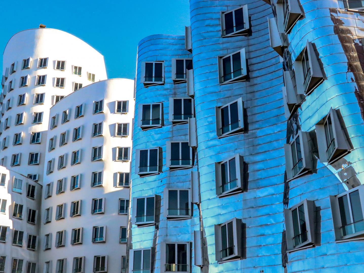 Close-up of modern building complex