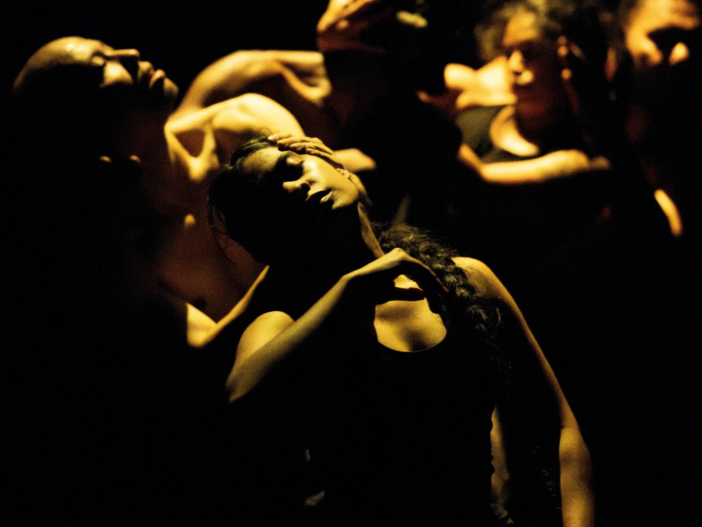 People dancing at a contemporary dance performance