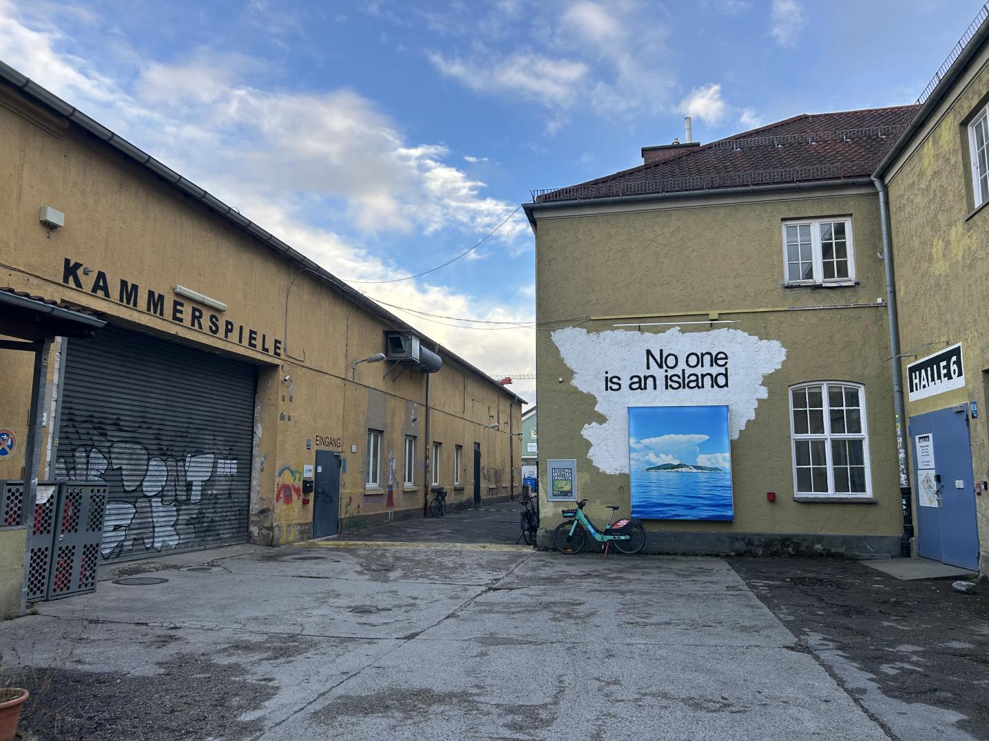 buildings at a small courtyard