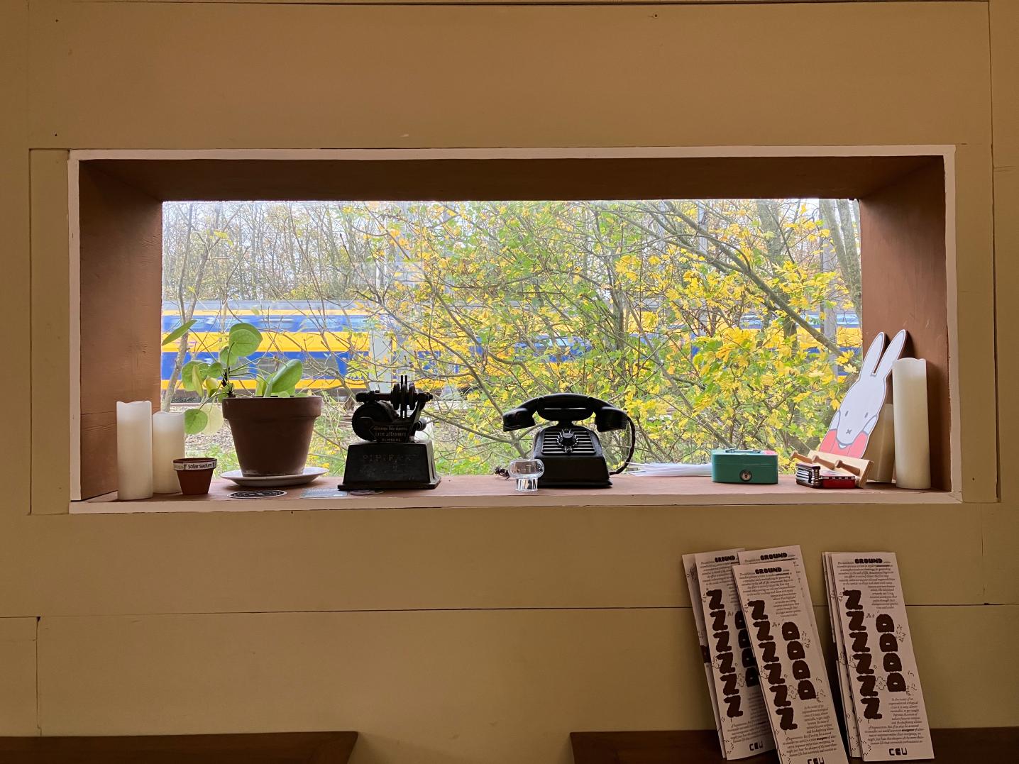 phone, miffy, train, window