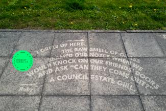 Streets of Poetry by Sjaan Flikweert and Elten Kiene, part of MINDSCAPES festival. Photo: Mark McNulty
