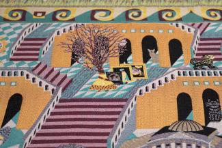 Tommy de Lange; detail of tapestry ‘The cat, the herring, and more tall tales from the Neva’ by Koen Taselaar. Photo: Tommy de Lange