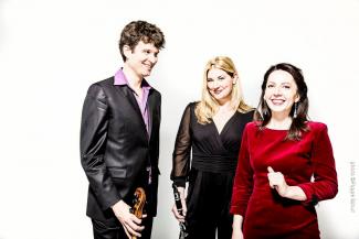 Metamorphoses Trio, Jean Johnson (clarinet), Roeland Jagers (viola) and Ilona Timchenko (piano), 2021. 