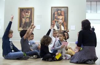 Children in the Hermitage Amsterdam. Photo Evert Elzinga for Hermitage Amsterdam