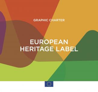 European Heritage Label Logo with Multi-coloured background