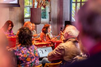 Performance of Surinamese-Javanese gamelan music