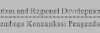 Header image for Urban and Regional Development Institute