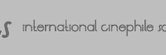 Header image for International Cinephile Society