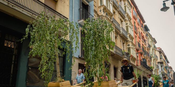 Re: Regenerating Cultural Relations #3: The moving canopies and buzzing balconies of Pamplona