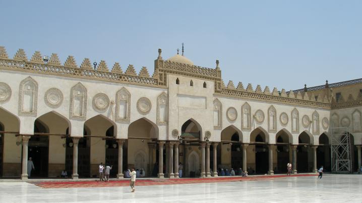 The courtyard of Al-Azhar in Cairo by Vyacheslav Argenberg