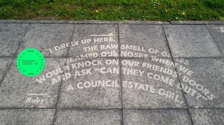 Streets of Poetry by Sjaan Flikweert and Elten Kiene, part of MINDSCAPES festival. Photo: Mark McNulty