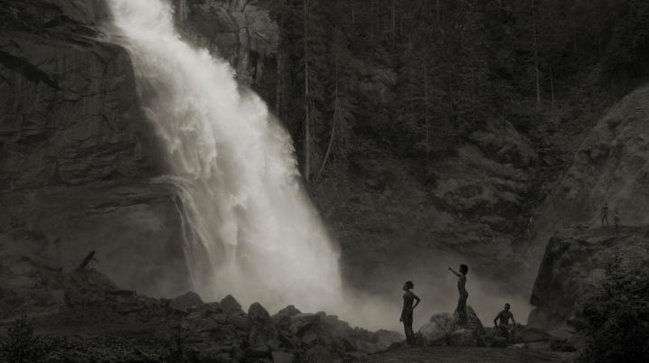 Im Wald, Am Wasserfall by Erwin Olaf, from the Im Wald collection, 2020.