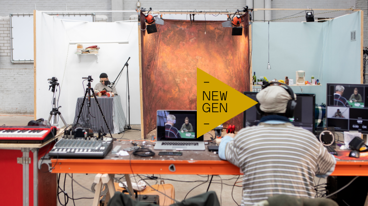 Sid Dankers and Mike Megens, graduates of the Art & Research track at St. Joost, were asked to create a digital contribution to the programme and came up with an experimental 72 hour live stream, called 'Live Streaming: A Radical Approach'. Photo: Robert Glas