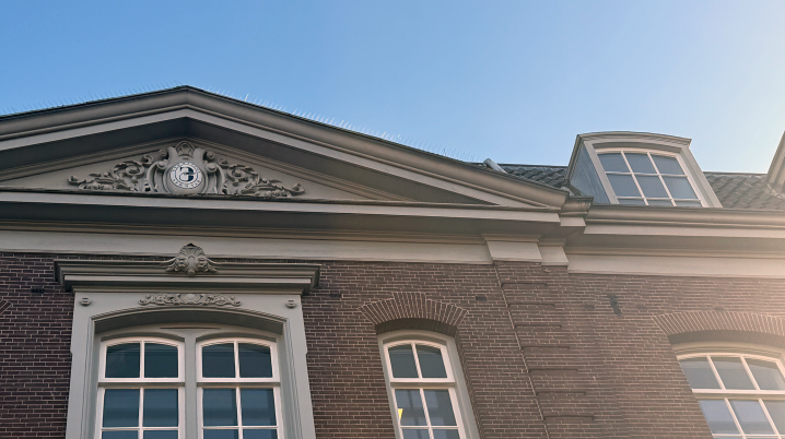 Top of the building where Domo - Home for International Cultural Collaboration is based in Amsterdam